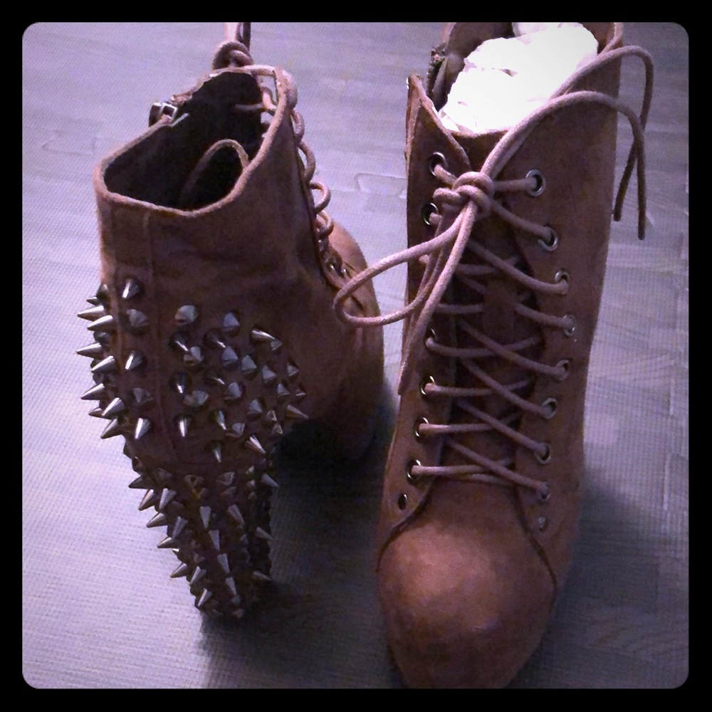 Studded heels